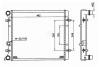 NRF 509530 NRF 509530_радиатор системы охлаждения! без AC\ VW Golf 1.4i/1.6i 97>