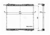 NRF 509739 Радиатор, охлаждение двигател