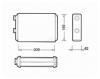 NRF 53233 Теплообменник, отопление салона