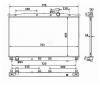 NRF 53942 Радиатор системы охлаждения HYUNDAI Santa Fe 2.2D 06-