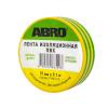 ABRO ET900-10-R Изолента 19 мм х 9,1 м желто-зеленая Abro (продажа по 10 шт.)