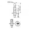 PHILIPS 12258LLECOS2 Лампа H1 12V 55W Long Life Eco Vision Комплект 2шт