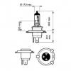 PHILIPS 12342LLECOS2 Лампа H4 12V 60/55W LongLife EcoVision Комплект 2шт