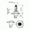 PHILIPS 12342PRC1 Лампа H4 12V 60/55W Vision +30%