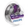 PHILIPS 12342VPS2 Лампа H4 12V 60/55W Vision Plus +50% света Комплект 2шт.