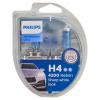 PHILIPS 12342WVUSM Лампа H4 12V- 60/55W (P43t) (абсолютно белый свет) WhiteVision ultra (п.уп 2шт)