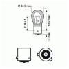 PHILIPS 12496NAB2 Лампа накаливания, фонарь указателя поворота; Лампа накаливания, фонарь указателя поворота