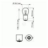 PHILIPS 12498LLECOB2 12498LLECOB2 Лампа автомобильная P21W LongLife EcoVision PHILIPS