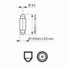 PHILIPS 12864CP Лампа накаливания, фонарь освещения номерного знака; Лампа накаливания, задний гарабитный огонь; Лампа накаливания, внутренее освещение; Лампа накаливания, фонарь установленный в двери; Лампа накаливания, фонарь освещения багажника; Лампа накаливания, стояночные огни / габаритные фонари; Лампа, страховочное освещение двери; Лампа, освещение ящика для перчаток; Лампа, лампа чтения