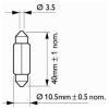 PHILIPS 13866CP Лампочка Festoon T10,5x43 10W 24V 10W SV8,5