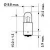 PHILIPS 13929MDCP Лампа T4W MD 24V (упаковка Carton box 1 шт ) (код производителя 69958673)