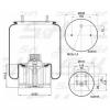 S&amp;K GMBH SK4961KP01PL Premium Line Пневмоподушка со стаканом ( пластик) [ 2шп. М12 1штуцер М22х1.5][Гарантия 3 года]