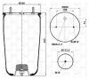 S&amp;K GMBH SK-4961P-01 Пневмоподушка без стакана 2шп.M12 1отв-шт.M22