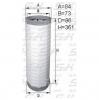 S&amp;K GMBH SK-5850049-01 Фильтр воздушный (H=361 D1=86 D2=73)