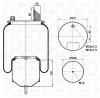 S&amp;K GMBH SK-6416K-01 Пневмоподушка со стаканом (металл 1шп.М14)  1шп.-шт.М16/М24смещ.80+кронштейн