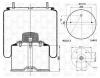 S&amp;K GMBH SK72501K01 Пневморессора. Поршень металл [Верх: 1*М22x1.5 | 2*М12  Низ: 1*М22x1.5 | 4*М16]