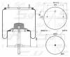 S&amp;K GMBH SK725K01PL Premium Line Пневмоподушка со стаканом (металл) [2шп.М12 смещ.20 1отв-шт.М22 Поршень сталь 1шп.M20][