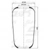 S&amp;K GMBH SK73701PL Premium Line Пневмоподушка (резина) [кон. 484-264-130.8/130.8][Гарантия 3 года]