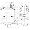 S&amp;K GMBH SK7803K01PL Premium Line Пневмоподушка со стаканом (металл 1шп.M14) [1шп-шт.M16/M24смещ.80+кроншт.4отв.D15][Гара