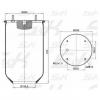 S&amp;K GMBH SK810P01PL Premium Line Пневмоподушка без стакана [h432 4шп.M12. 1отв.штуц.M22. Н: 1отв. d160][Гарантия 3 года]