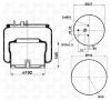 S&amp;K GMBH SK889K01 Пневморессора. Поршень металл [Верх: 1*М16x1.5 | 3*М10  Низ: 1*М16]