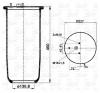 S&amp;K GMBH SK-889P-01 Пневмоподушка без стакана 3шп.M10 1шт.M16 смещ.25 Низотв.D