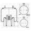 S&amp;K GMBH SK-9002-A3-01KP-01 Пневмоподушка со стаканом (пластик 2шп.M12 ) 1шп.M12 1шп-шт.M12/M20