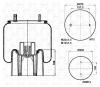 S&amp;K GMBH SK-9002-A3KP-01 Пневмоподушка со стаканом (пластик 2отв.M12 ) 4157NP05 1шп.M12.1шп-шт.M22/M12