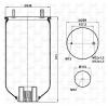 S&amp;K GMBH SK-9002-A3P-01 Пневмоподушка без стакана 1T300-30 1шп.M12 1шп-шт.M12/M22 Н 1шп.M12