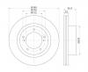 S&amp;K GMBH SKBD1006 Диск тормозной передний вентилируемый