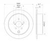 S&amp;K GMBH SKBD1019 Диск тормозной задний