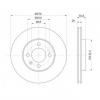 S&amp;K GMBH SKBD1027 Диск тормозной перед. вентилируемый