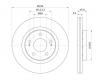 S&amp;K GMBH SKBD1028 Диск тормозной передний вентилируемый