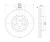 S&amp;K GMBH SKBD1037 Диск тормозной передний вентилируемый