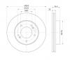 S&amp;K GMBH SKBD1042 Диск тормозной передний вентилируемый