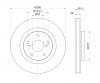 S&amp;K GMBH SKBD1049 Диск тормозной передний вентилируемый