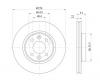S&amp;K GMBH SKBD1052 Диск тормозной передний вентилируемый