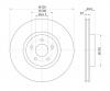 S&amp;K GMBH SKBD1056 Диск тормозной передний вентилируемый