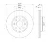 S&amp;K GMBH SKBD1058 Диск тормозной передний вентилируемый