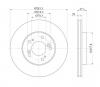 S&amp;K GMBH SKBD1138 Диск тормозной передний вентилируемый
