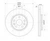S&amp;K GMBH SKBD1164 Диск тормозной передний вентилируемый