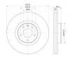 S&amp;K GMBH SKBD1187 Диск тормозной передний вентилируемый