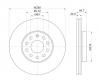 S&amp;K GMBH SKBD1253 Диск тормозной передний вентилируемый