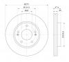S&amp;K GMBH SKBD1274 Диск тормозной передний вентилируемый