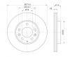 S&amp;K GMBH SKBD1286 Диск тормозной передний вентилируемый