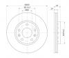 S&amp;K GMBH SKBD1323 Диск тормозной передний вентилируемый