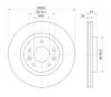 S&amp;K GMBH SKBD1357 Диск тормозной передний вентилируемый