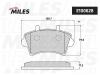 MILES E100628 Колодки тормозные передние (Смесь Semi-Metallic) NISSAN INTERSTAR/OPEL MOVANO/RENAULT MASTER 00- (TR