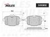 MILES E410892 Колодки тормозные BMW 5 F10/F11 3.0-4.4 10- задние E410892