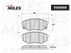 MILES E500658 Колодки тормозные передние (Смесь CERAMIC) KIA SOUL 14-/HYNDAI i20 10-/SONATA 09- (TRW GDB3553) E500